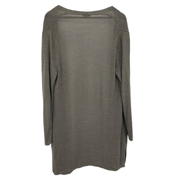 J. Jill Open Front Lightweight Cardigan With Pockets  Size L Tall - Picture 4 of 7